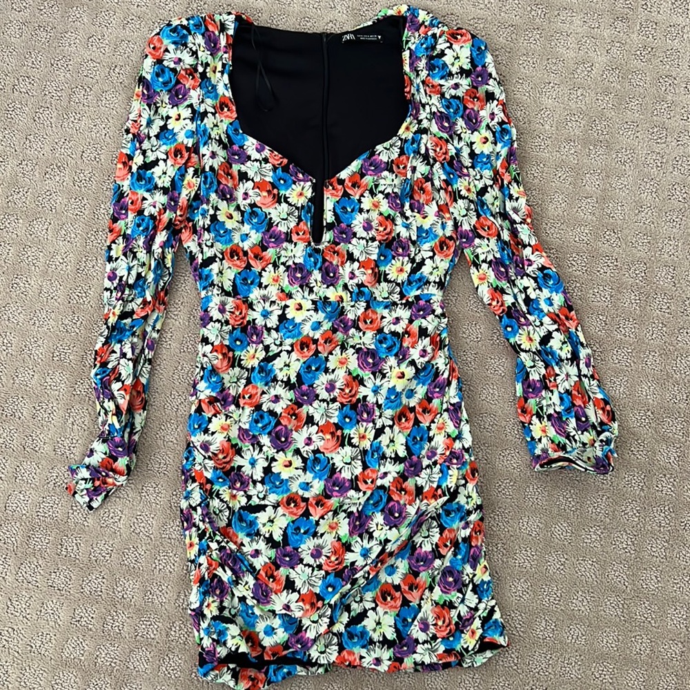 Zara floral dress